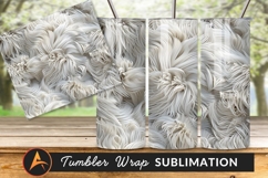 Abstract White Fur Texture Seamless Pattern Product Image 1
