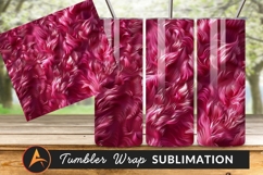 Flowing Pink And White Abstract Tumbler Png Product Image 1