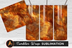 Abstract Texture With Orange And Gold Hairs Tumbler Product Image 1