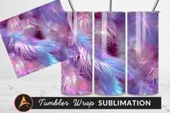 Iridescent Feathers Background Tumbler Png Design Element Product Image 1