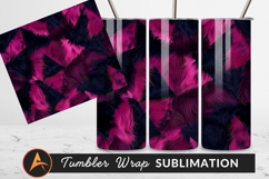 Geometric Fur Pattern Pink And Black Texture Product Image 1