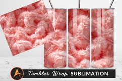 Pink Fluffy Abstract Texture Tumbler Png Product Image 1