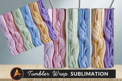 Pastel Colored Braided Knitted Textured Backgrounds Tumbler Product Image 1