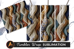 Knitted Cables Abstract Background Woven Textile Pattern Product Image 1