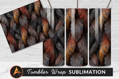 Abstract Feather Pattern Background Tumbler Png Product Image 1