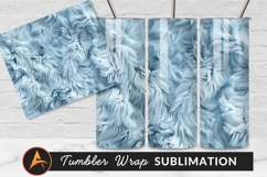 Abstract Blue And White Swirling Texture Tumbler Product Image 1
