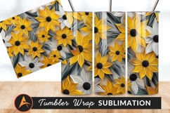 Paper Quilled Yellow White Daisy Floral Design Product Image 1