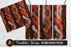 Detailed Autumnal Braided Knitwear Seamless Pattern Product Image 1