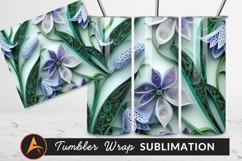 Quilled Flowers Elegant Paper Art Design Product Image 1