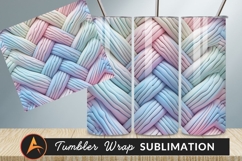 Abstract Pastel Braided Texture Tumbler Png Product Image 1