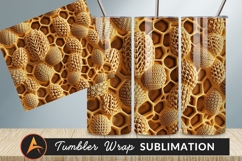 Abstract Honeycomb Pattern With Organic Forms Tumbler Product Image 1