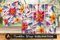 Colorful Paper Quilled Flowers On White Background Product Image 1