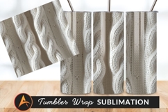 Cream Colored Cable Knit Sweater Texture Background Product Image 1