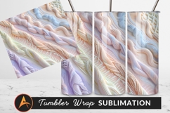 Pastel Knitted Textures Closeup Tumbler Png Product Image 1