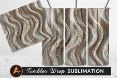 Woven Cream Cable Knit Tumbler Png Texture Product Image 1