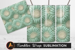 Pastel Floral Pattern Tumbler Png Background Product Image 1