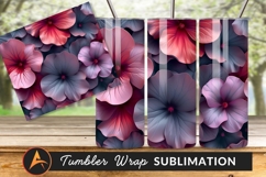 Elegant Floral Bloom Pattern For Tumbler Png Product Image 1