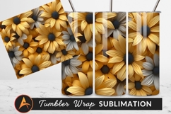 Yellow And White Daisy Floral Background Product Image 1