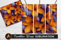 Beautiful Orange Crocus Flowers And Purple Leaves Tumbler Product Image 1