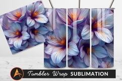 Abstract Floral Background With Gentle Color Palette Tumbler Product Image 1
