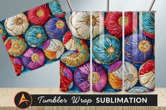 Colorful Thread Balls Spheres Tumbler Png Product Image 1