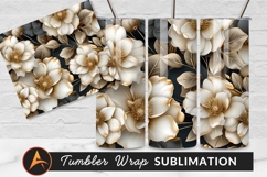 Elegant Floral Pattern With Golden Accents Product Image 1