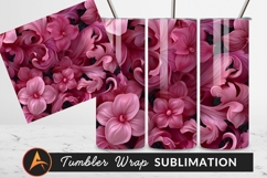 Pink Floral Ornament Artistic Seamless Background Product Image 1
