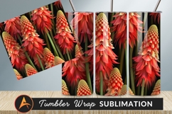 Vibrant Torch Lily Flowers Seamless Pattern Product Image 1