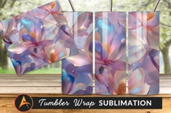 Opalescent Magnolia Blossoms Springtime Tumbler Png Design Product Image 1