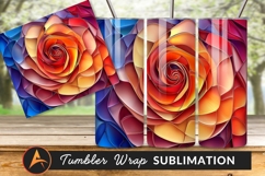 Abstract Rose Flower Background Tumbler Png Image Product Image 1