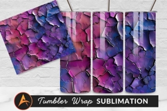 Abstract Cracked Surface Violet And Blue Pattern Product Image 1