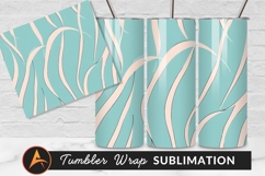 Minimalist Abstract Light Pink Shapes Pattern Tumbler Png Product Image 1