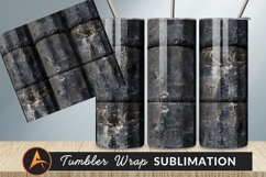 Stacked Tumbler Png In Dark Textured Pattern Product Image 1