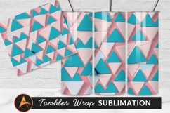 Geometric Triangle Pastel Pattern Modern Background Product Image 1