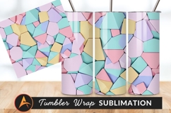 Pastel Geometric Shapes Colorful Background Design Product Image 1