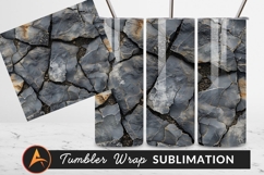 Dark Gray Rock Texture Tumbler Png Product Image 1