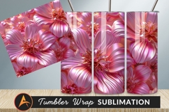 Pink Petals With Glittering Center Tumbler Png Product Image 1