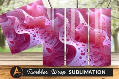 Pink Abstract Tumbler Png Wavy Fractal Design Product Image 1