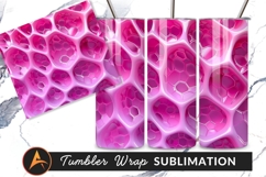 Pink Abstract Cellular Structure Pattern Background Product Image 1