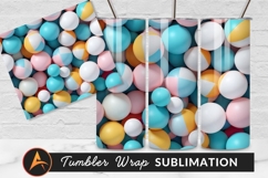 Pastel Colored Balls Geometric Pattern Background Product Image 1