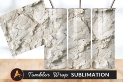 White Cracked Wall Surface Tumbler Png Texture Product Image 1