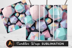 Pastel Geometric Shapes With Dark Background Product Image 1