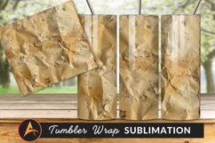 Aged Paper Texture With Dark Crackles Tumbler Png Product Image 1