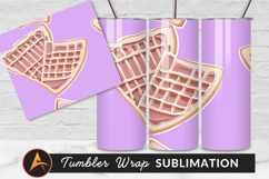 Aesthetic Waffle Tumbler Png Design Pattern Product Image 1