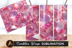 Shiny Pink Gemstones Background For Tumbler Png Product Image 1