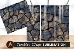 Cobblestone Stone Wall Texture Background Pattern Tumbler Product Image 1