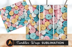 Pastel Geometric Shapes Background For Tumbler Png Product Image 1