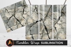 Cracked Rock Texture For Tumbler Png Design Product Image 1