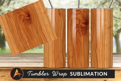 Warm Brown Detailed Wood Grain Texture Tumbler Png Product Image 1
