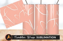 Abstract Pink Background With White Line Art Product Image 1